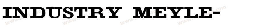 industry meyle字体转换